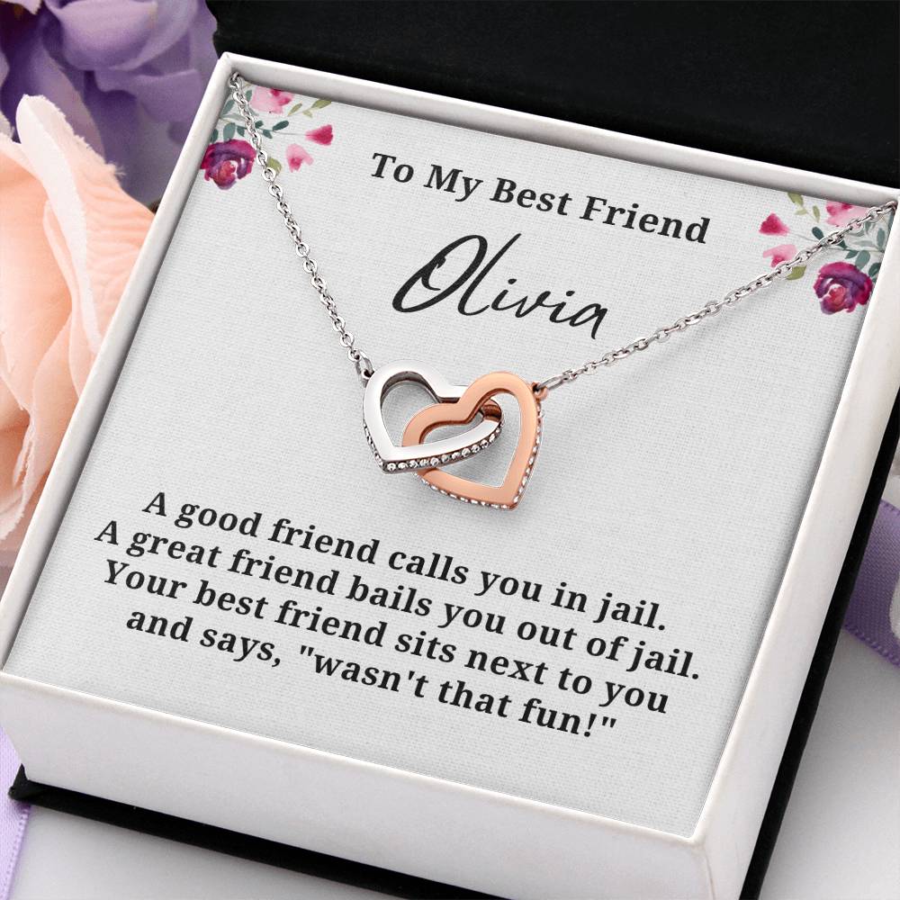 Best Friend Personalized Name Necklace