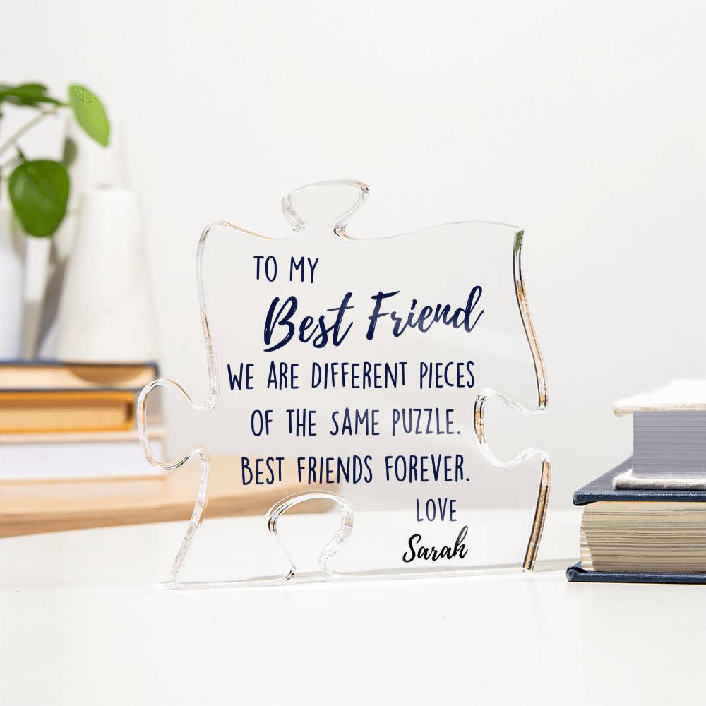 Personalized Best Friend Acrylic Puzzle Plaque
