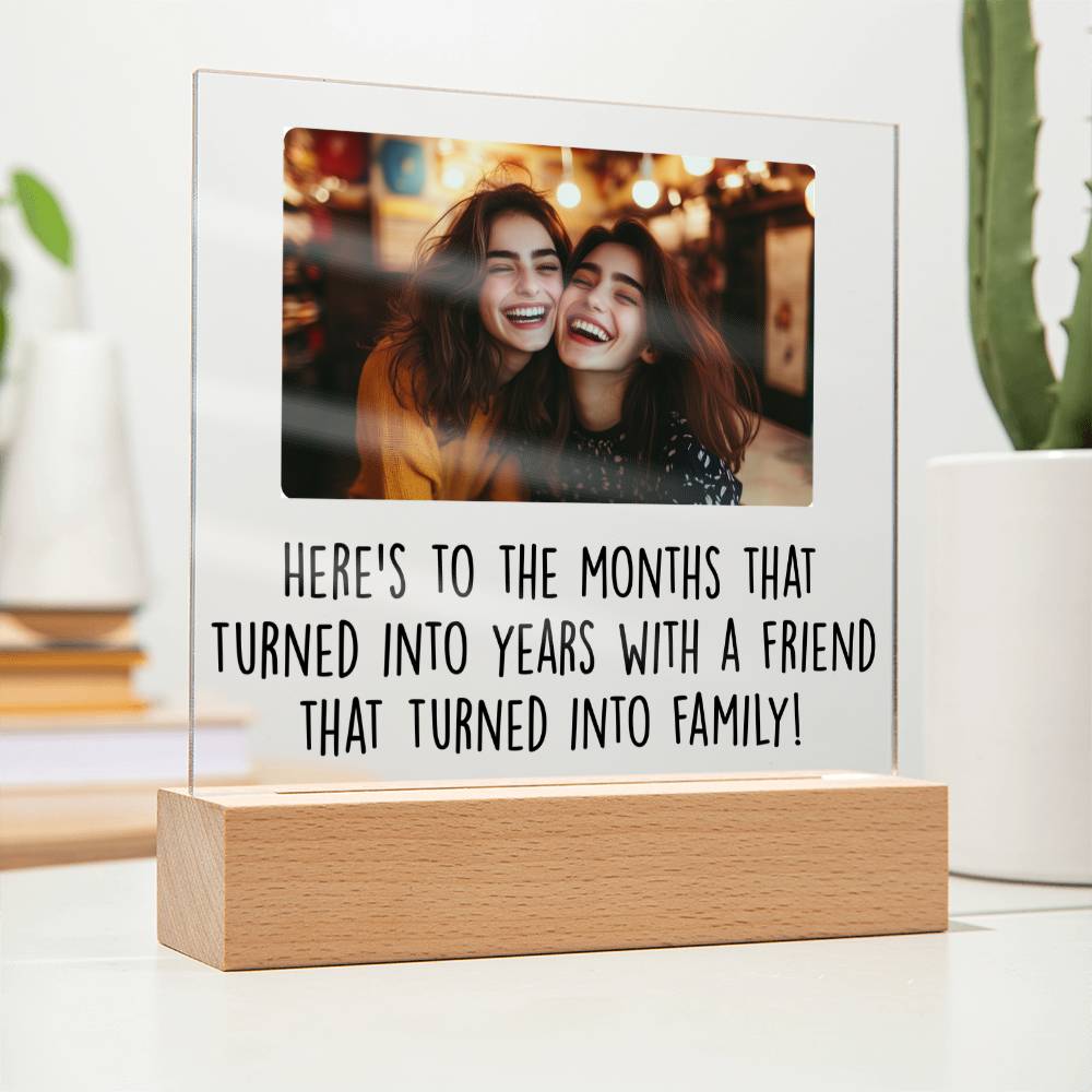 Personalized Friends To Family Plaque