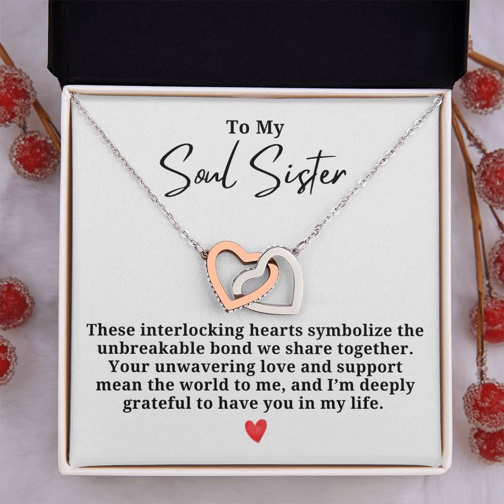 Unbreakable Bond Friendship Hearts Necklace