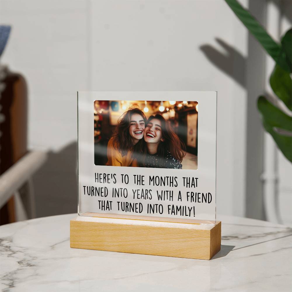 Personalized Friends To Family Plaque