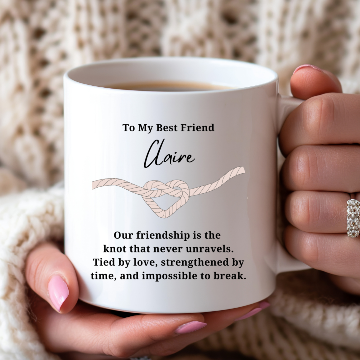 Strengthened By Time Friendship Personalized Ceramic Mug