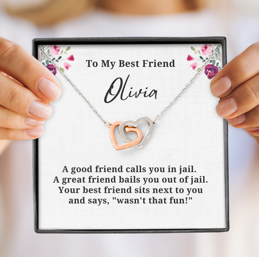 Best Friend Personalized Name Necklace