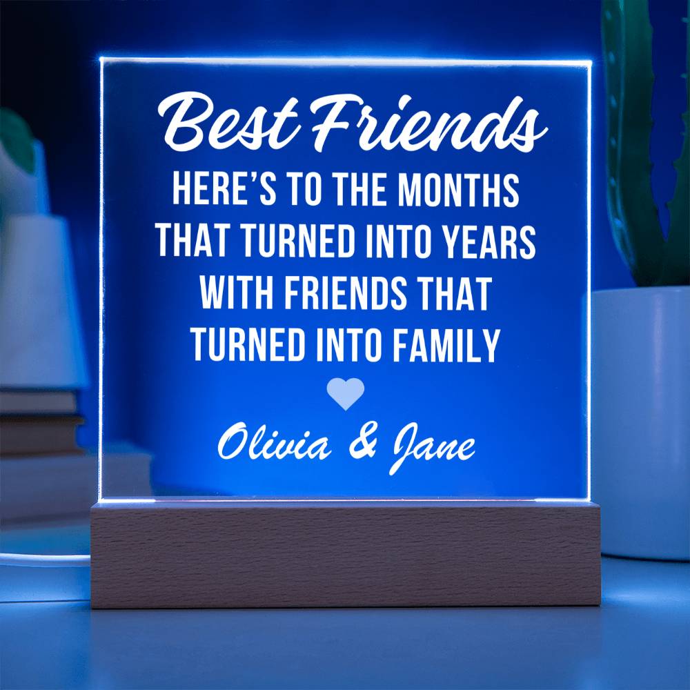 Personalized Friends To Family Plaque