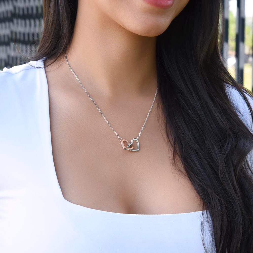 Personalized Best Friend Heart Necklace