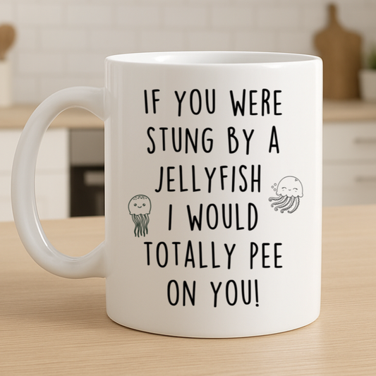 Funny Stung By Jellyfish Mug