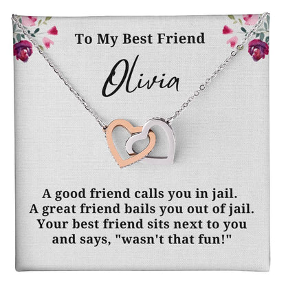 Best Friend Personalized Name Necklace