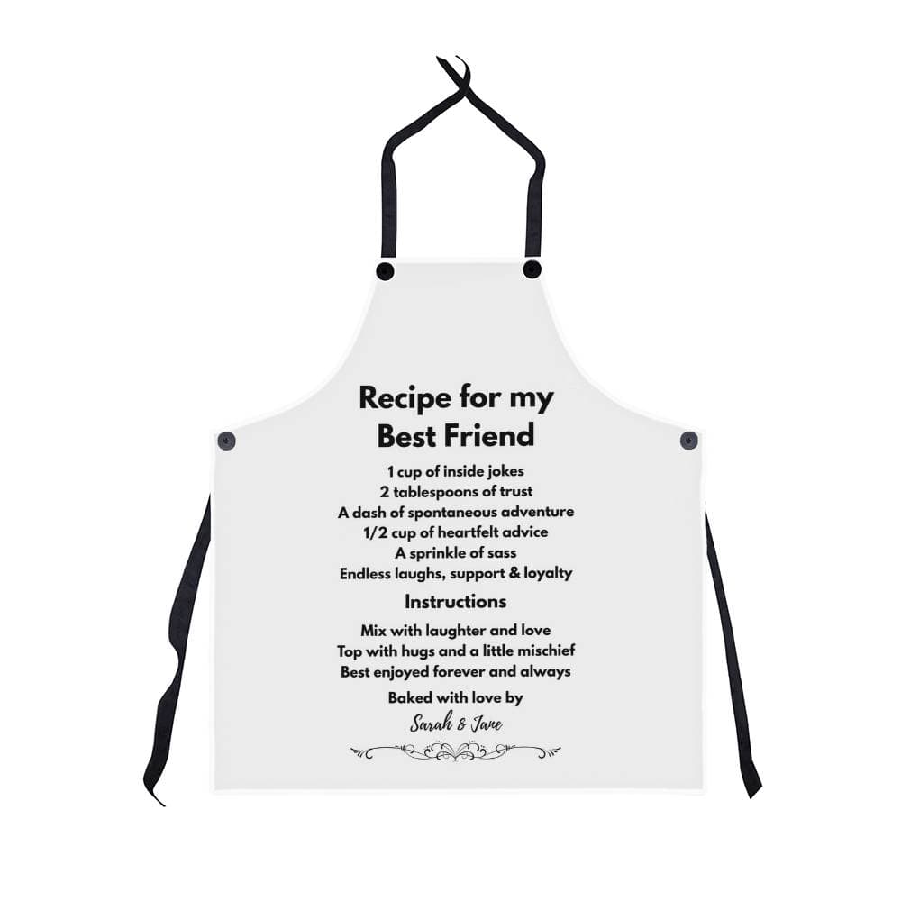 Personalized Best Friend Recipe Apron