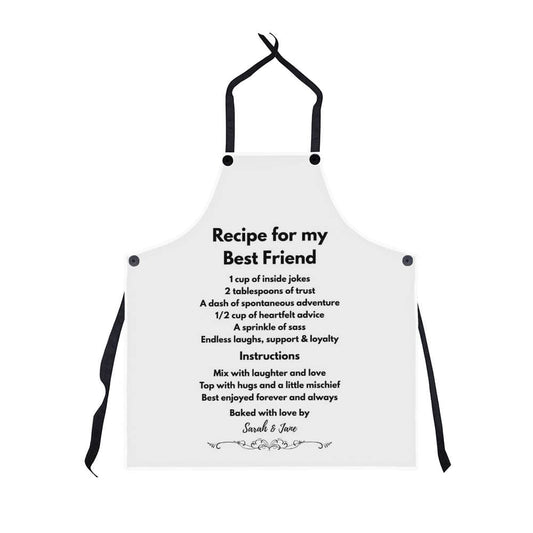 Personalized Best Friend Recipe Apron