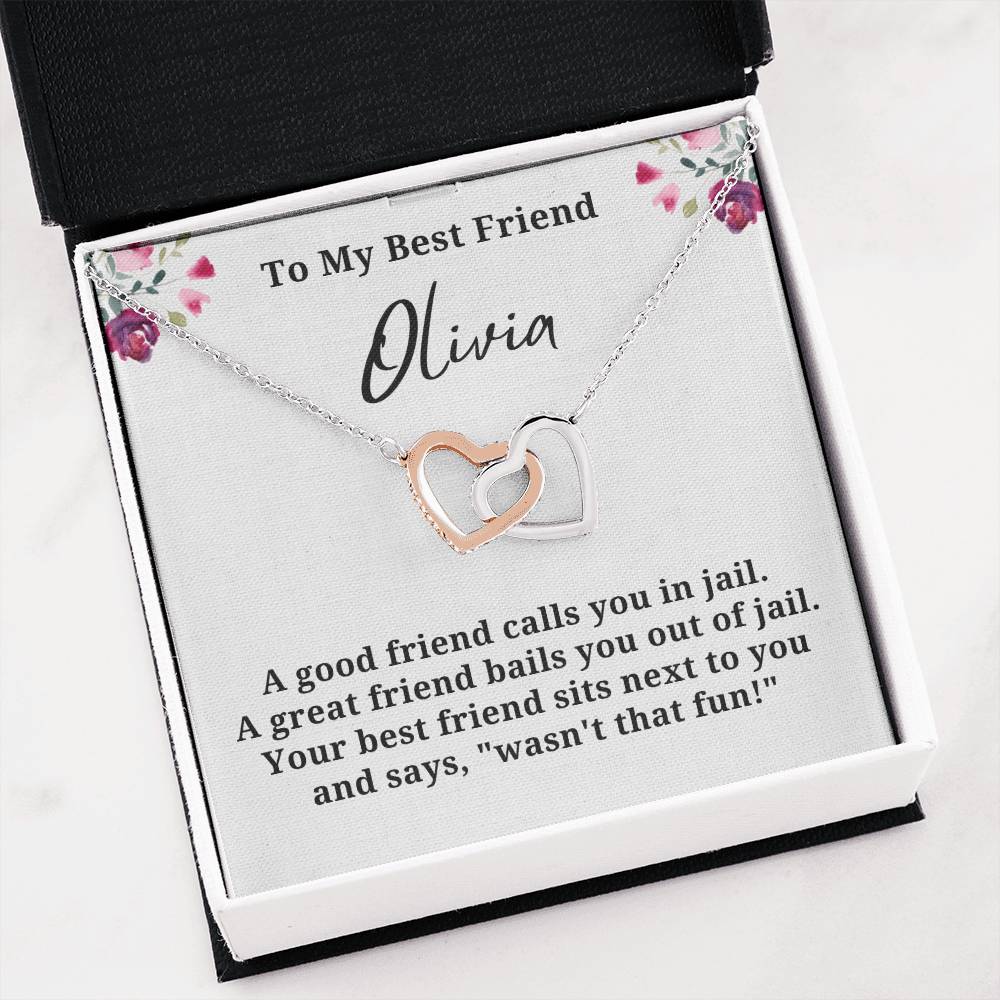 Best Friend Personalized Name Necklace