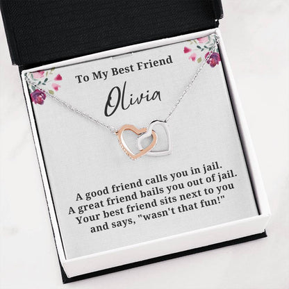 Best Friend Personalized Name Necklace