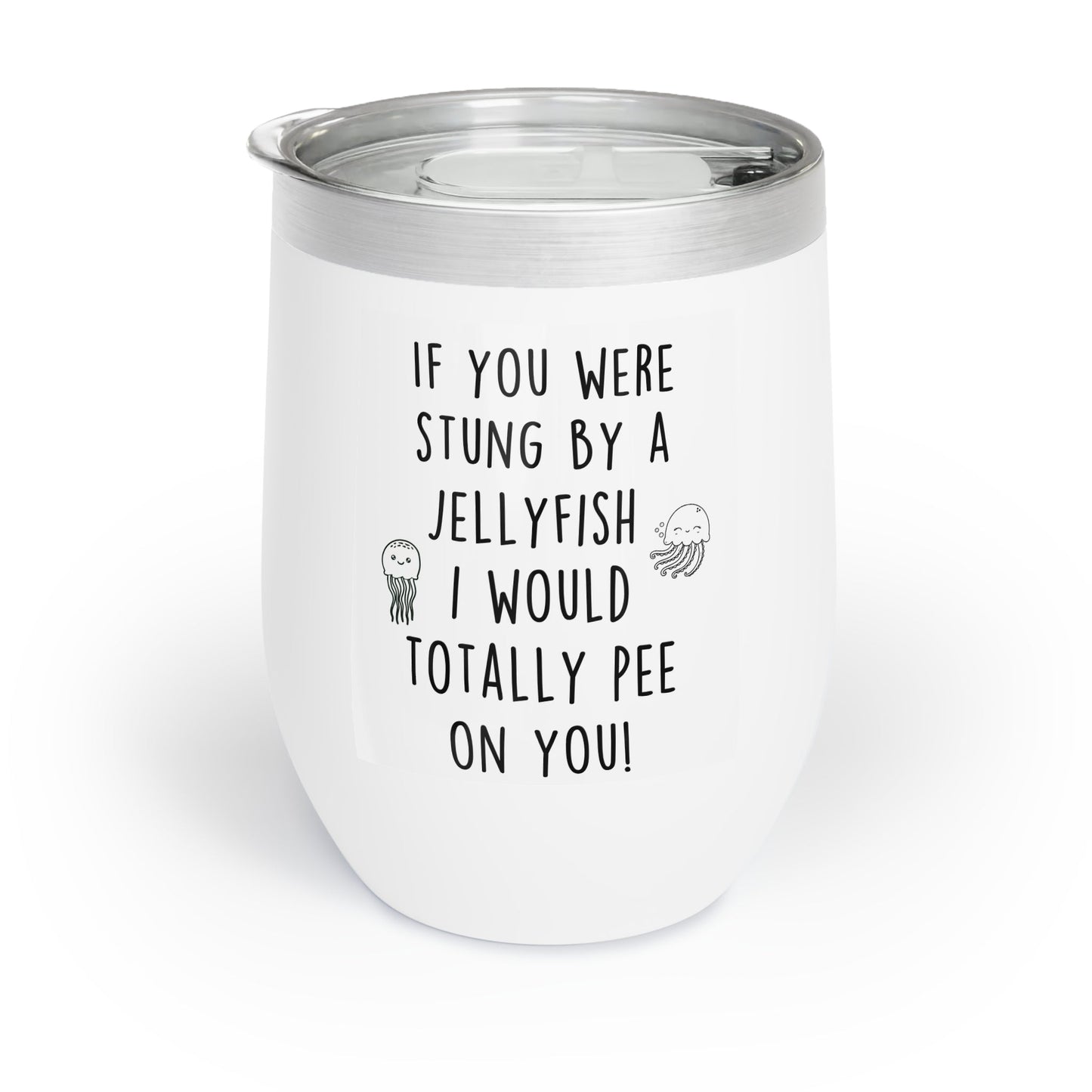 Funny Stung By A Jellyfish Wine Tumbler