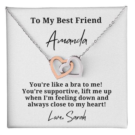 Personalized Best Friend Close To My Heart Funny Necklace