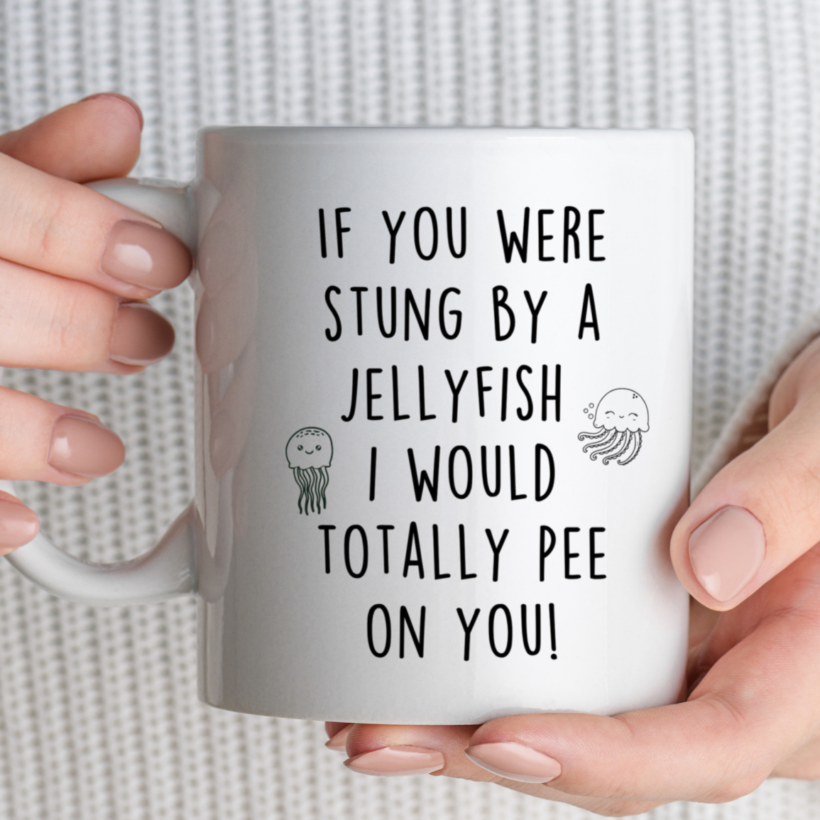 Funny Stung By Jellyfish Mug