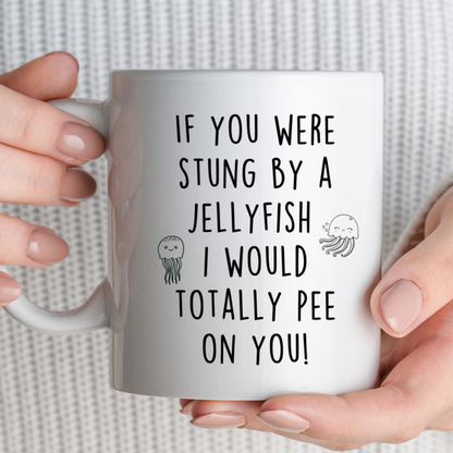 Funny Stung By Jellyfish Mug