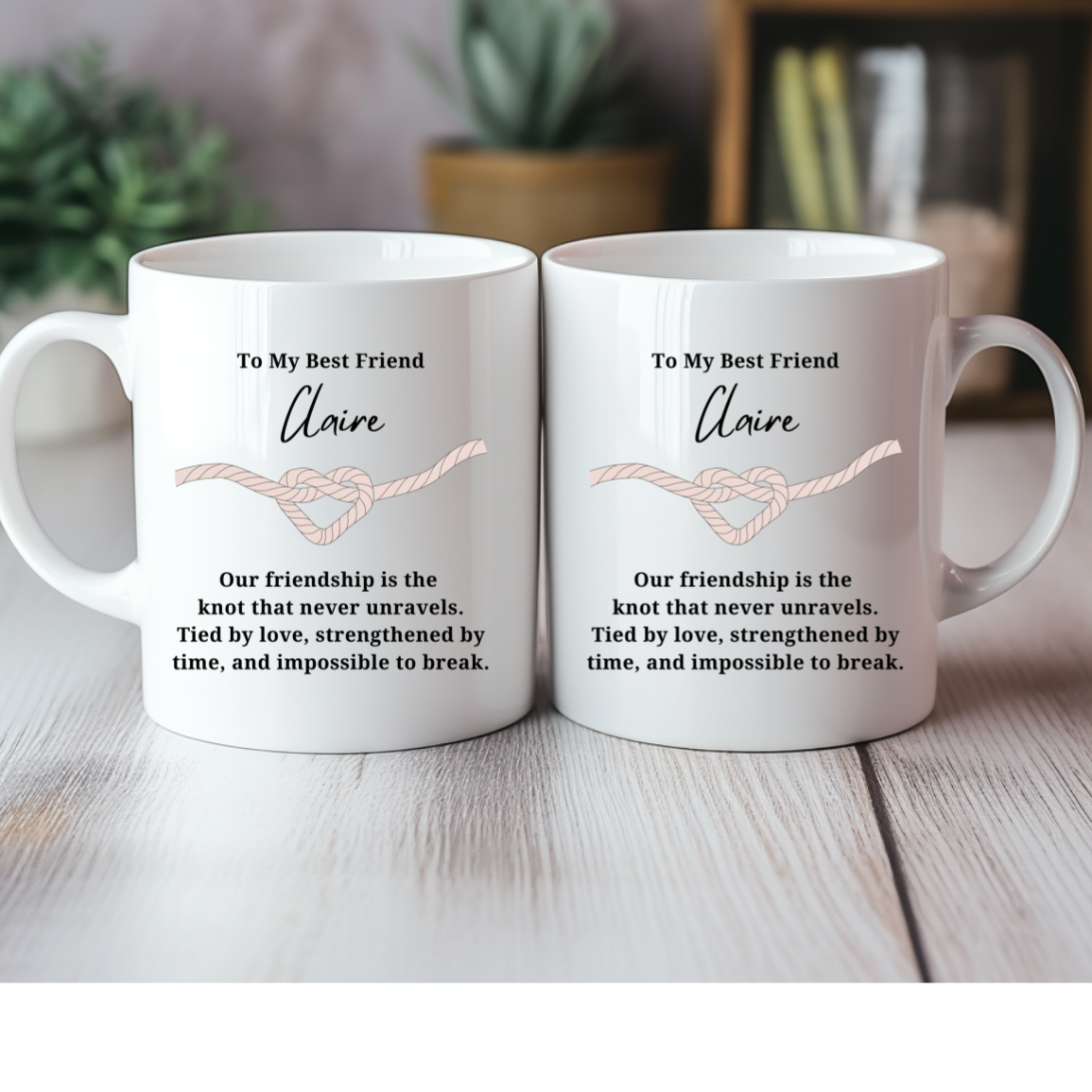 Strengthened By Time Friendship Personalized Ceramic Mug
