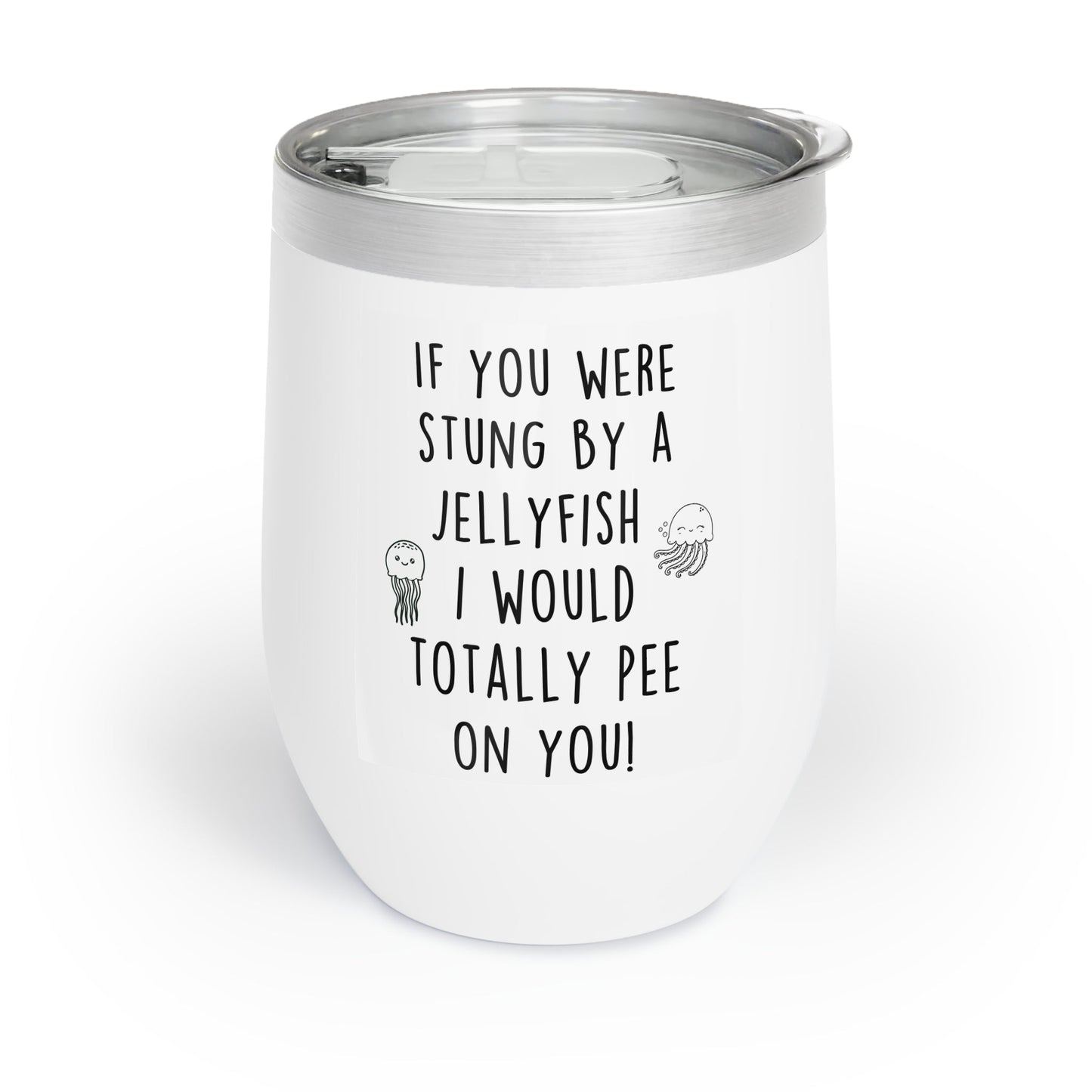 Funny Stung By A Jellyfish Wine Tumbler