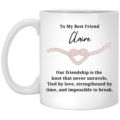 Strengthened By Time Friendship Personalized Ceramic Mug