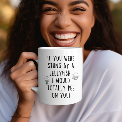 Funny Stung By Jellyfish Mug