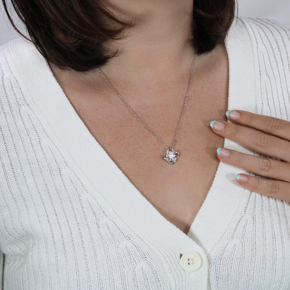 Personalized Best Friend Love Knot Necklace