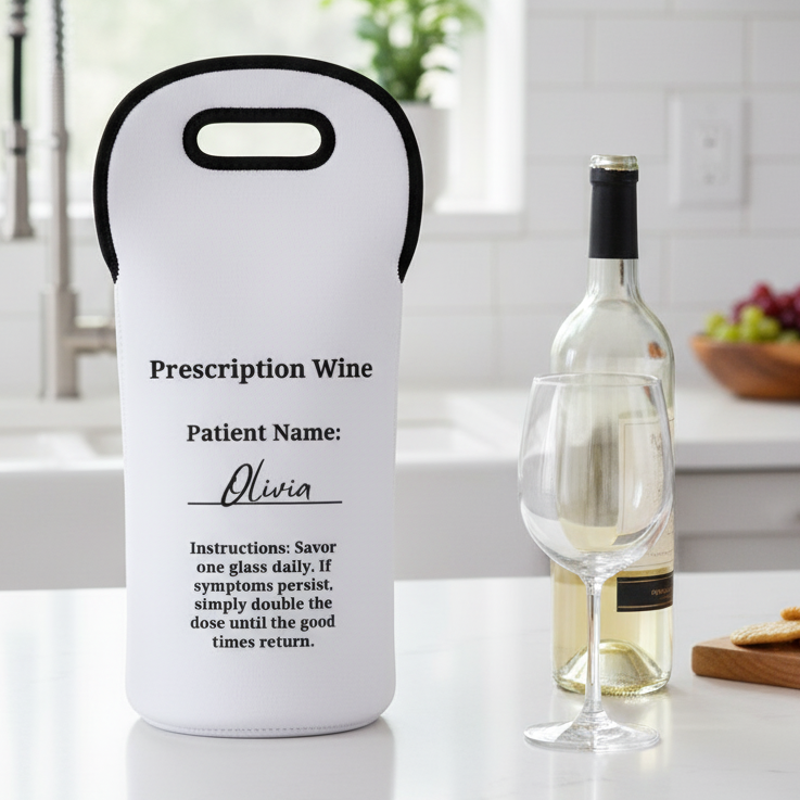 Personalized Wine Tote Bag