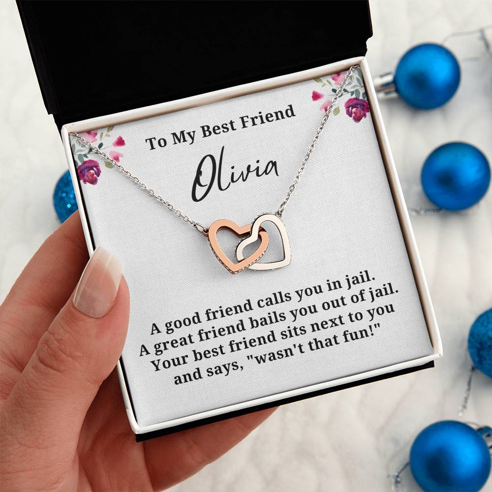 Best Friend Personalized Name Necklace
