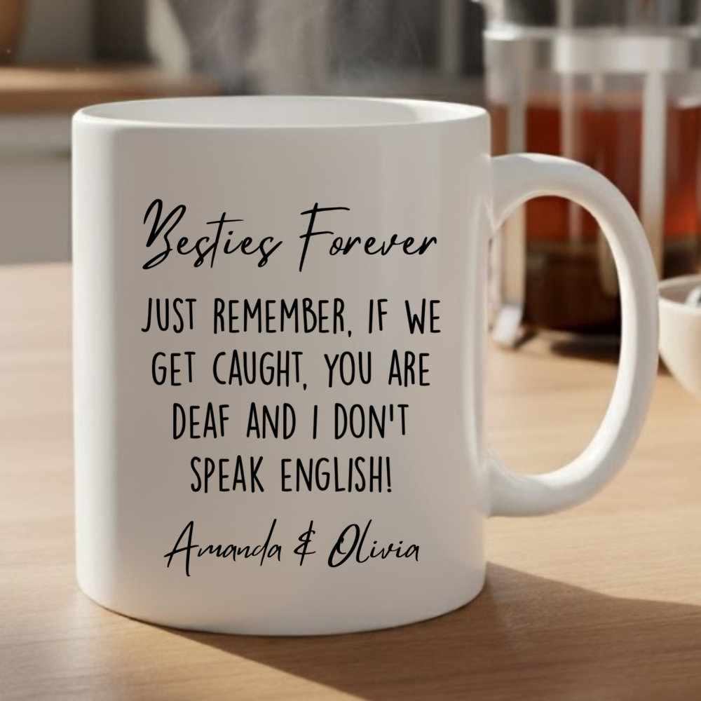 Personalized If We Get Caught Best Friends Mug