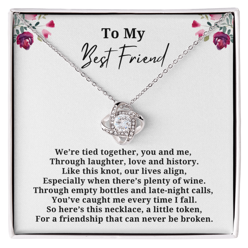 Friendship Can Never Be Broken Love Knot Necklace
