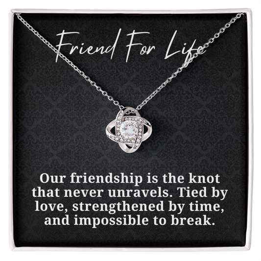 Friend For Life Love Knot Necklace