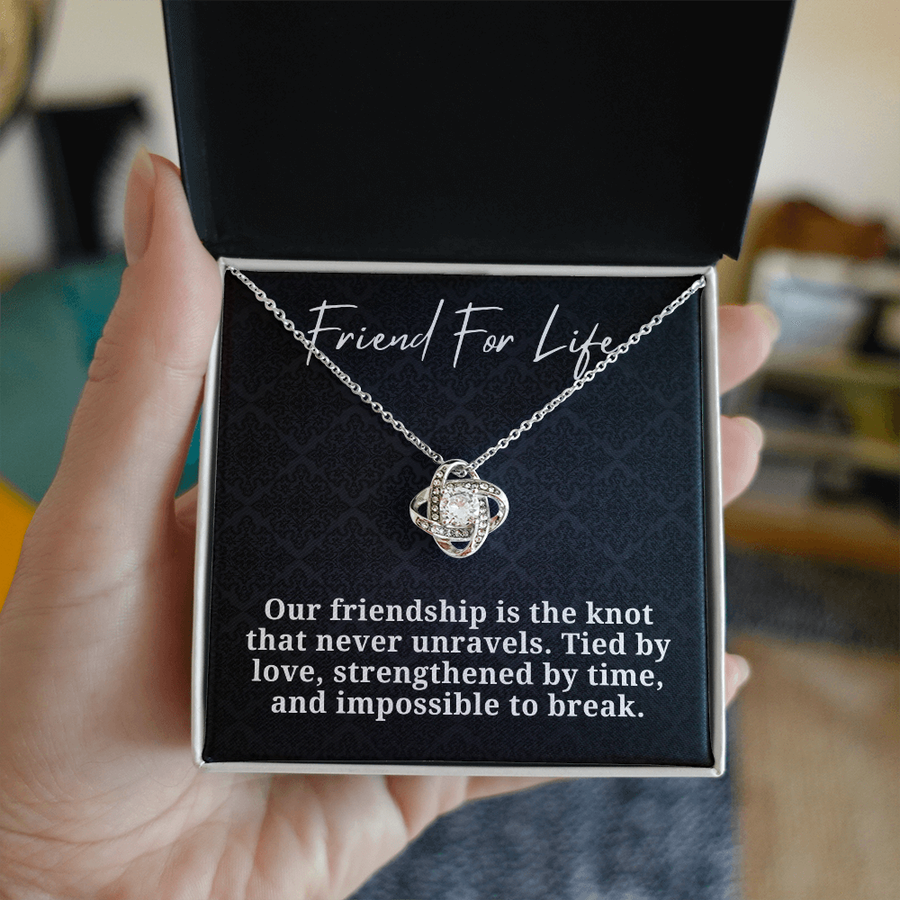 Friend For Life Love Knot Necklace
