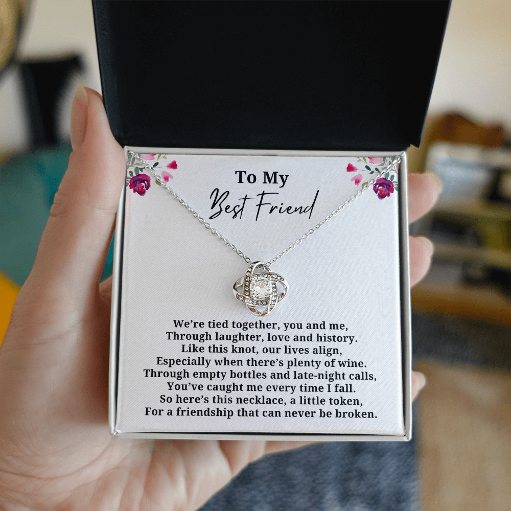 Friendship Can Never Be Broken Love Knot Necklace