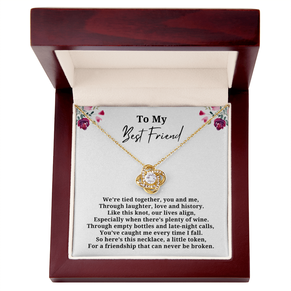 Friendship Can Never Be Broken Love Knot Necklace