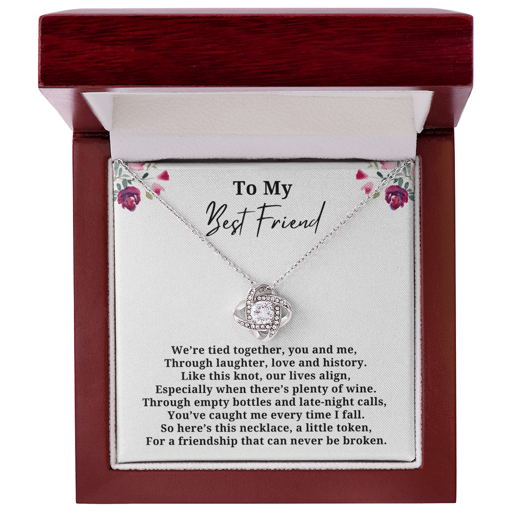 Friendship Can Never Be Broken Love Knot Necklace
