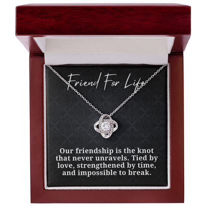 Friend For Life Love Knot Necklace