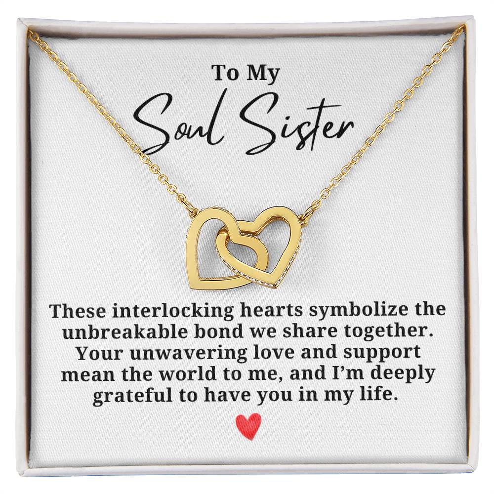 Unbreakable Bond Friendship Hearts Necklace