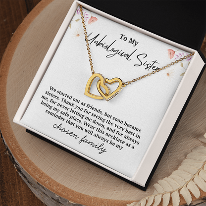 Chosen Family Interlocking Hearts Necklace