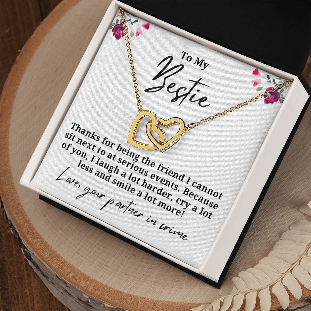 Partner in Crime Interlocking Hearts Necklace