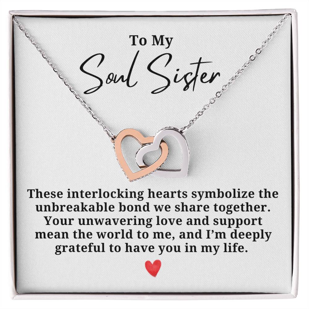 Unbreakable Bond Friendship Hearts Necklace