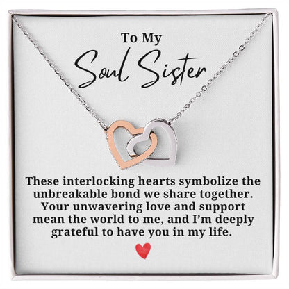 Unbreakable Bond Friendship Hearts Necklace