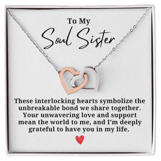 Unbreakable Bond Friendship Hearts Necklace