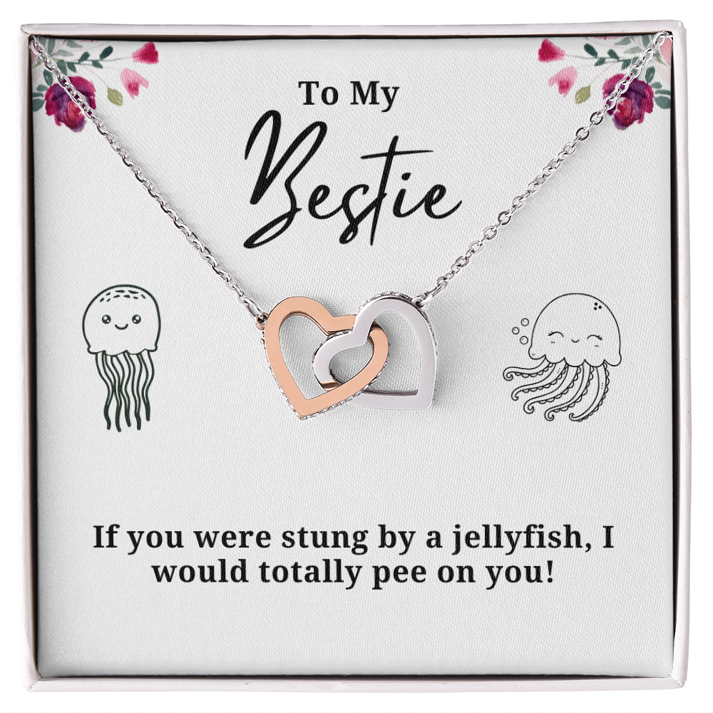 Funny Stung By A Jellyfish Best Friend Necklace