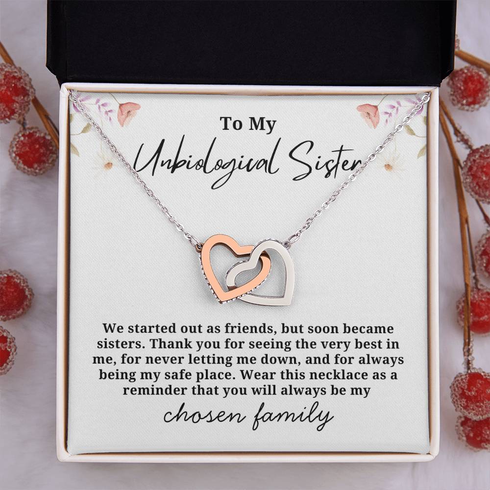 Chosen Family Interlocking Hearts Necklace