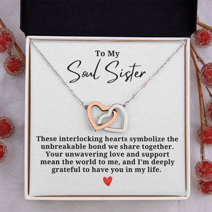 Unbreakable Bond Friendship Hearts Necklace