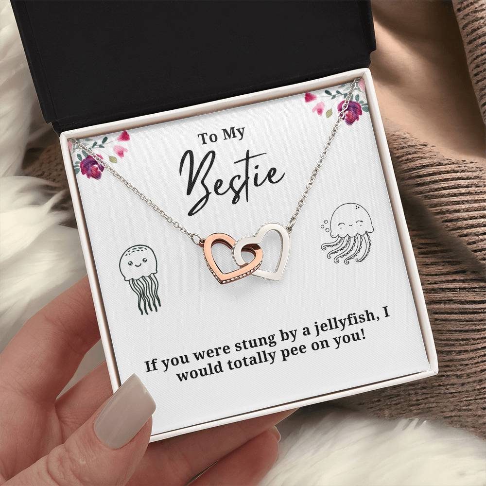 Funny Stung By A Jellyfish Best Friend Necklace