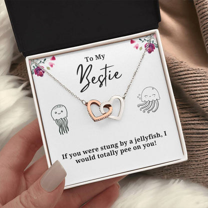 Funny Stung By A Jellyfish Best Friend Necklace