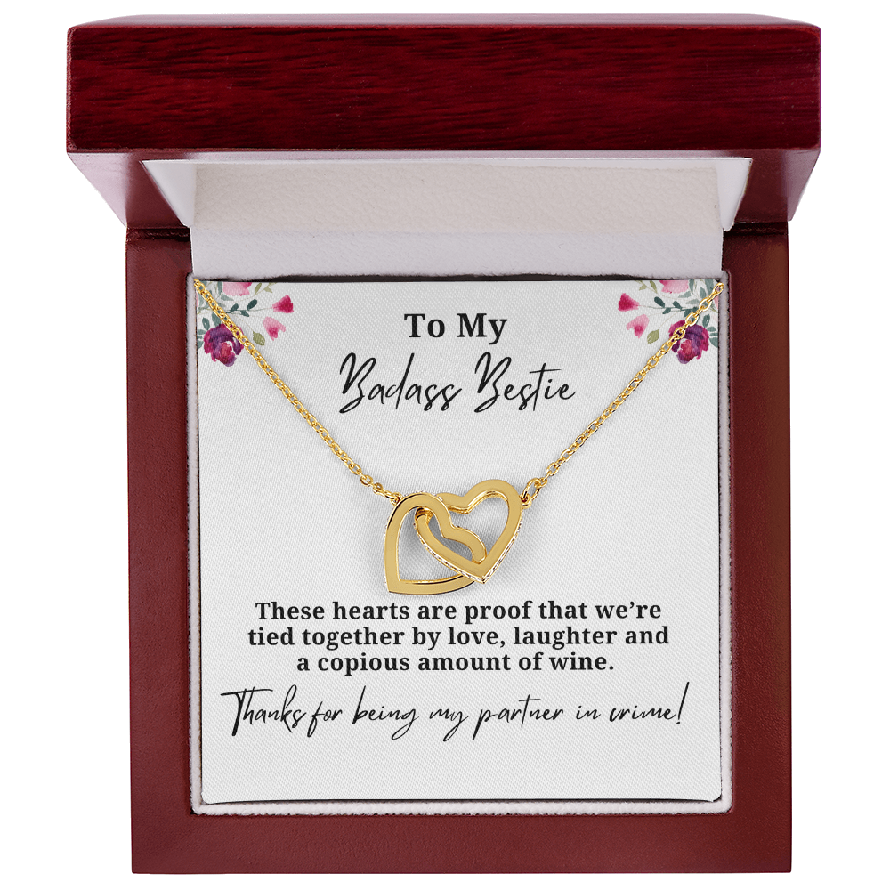 Love Laughter And Wine Best Friend Necklace