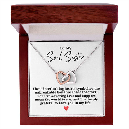 Unbreakable Bond Friendship Hearts Necklace