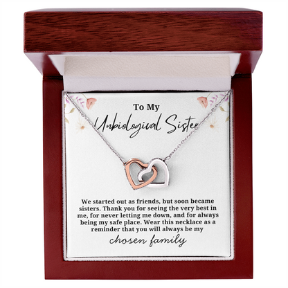 Chosen Family Interlocking Hearts Necklace