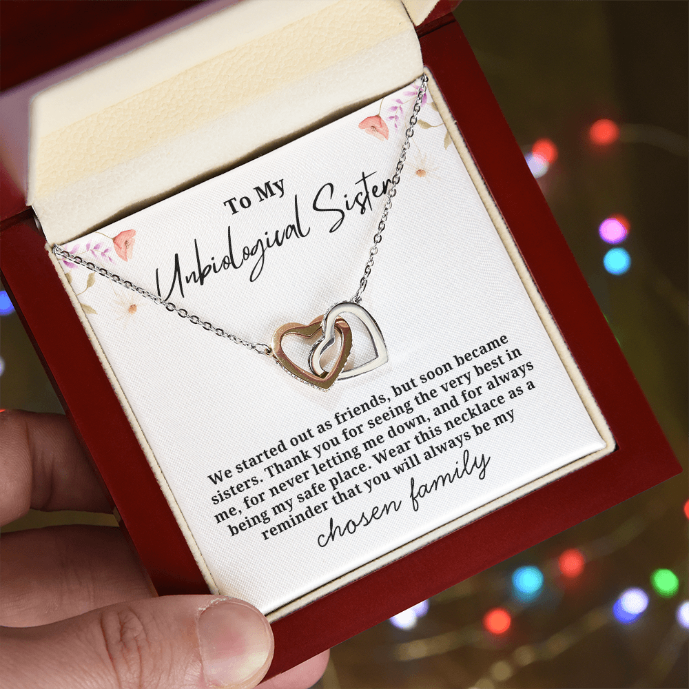 Chosen Family Interlocking Hearts Necklace