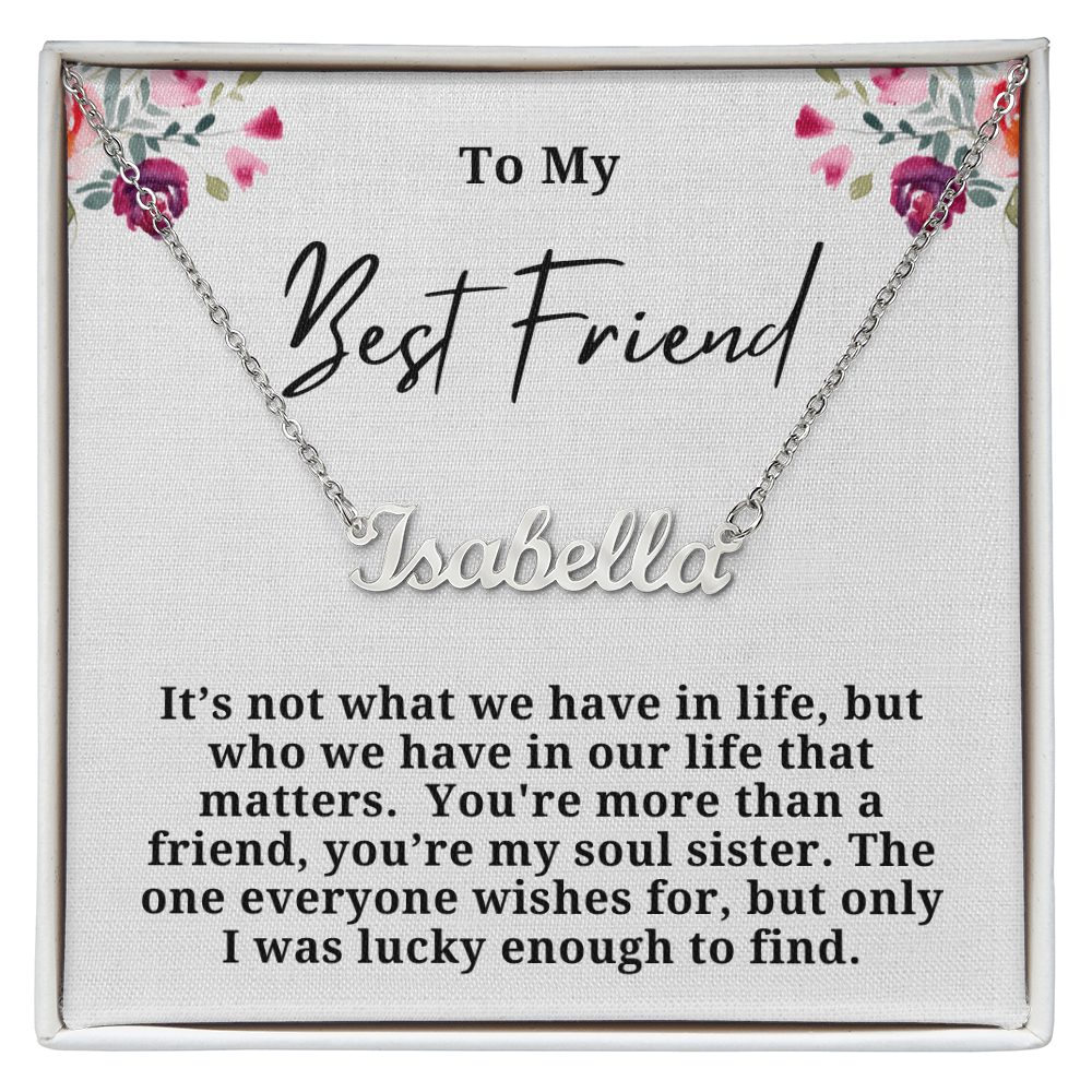 Soul Sister Personalized Name Necklace